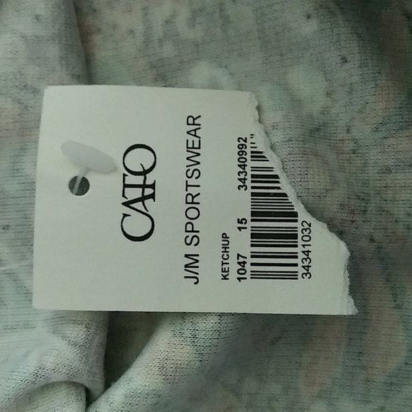 Fishtail Ketchup Skirt Hem Ruffle Women's Size M Abstract Paisley Sportswear - Picture 9 of 9